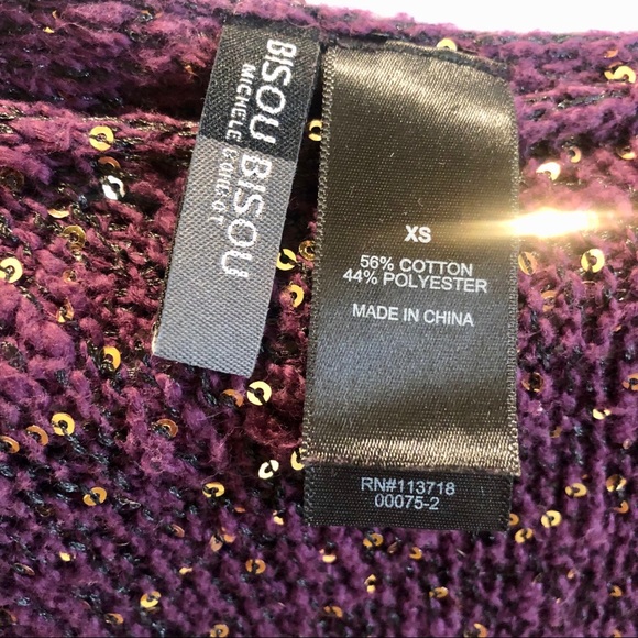 High Low Sequin Sweater - Picture 4 of 4